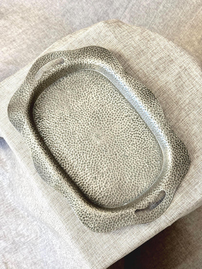 Hammered Pewter Tray, 1950s
