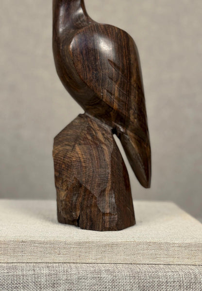 Carved Ironwood Bird Sculpture