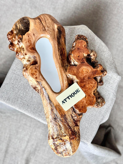 Burr Wood Wall Mirror