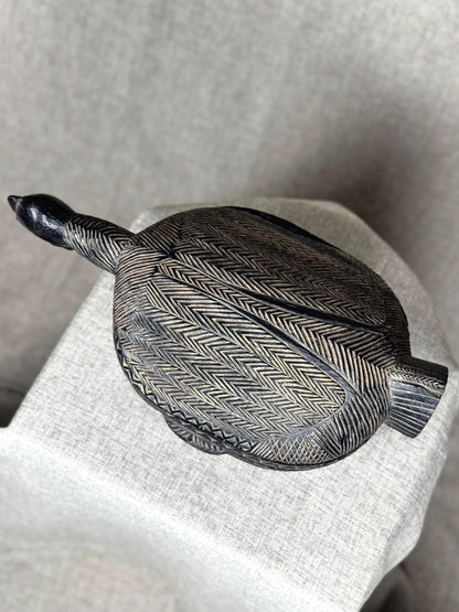 Lozi Carved Hardwood Vessel