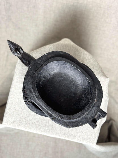Lozi Carved Hardwood Vessel