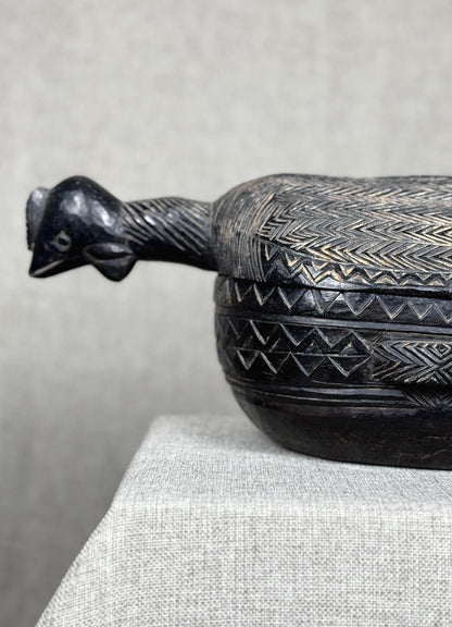 Lozi Carved Hardwood Vessel