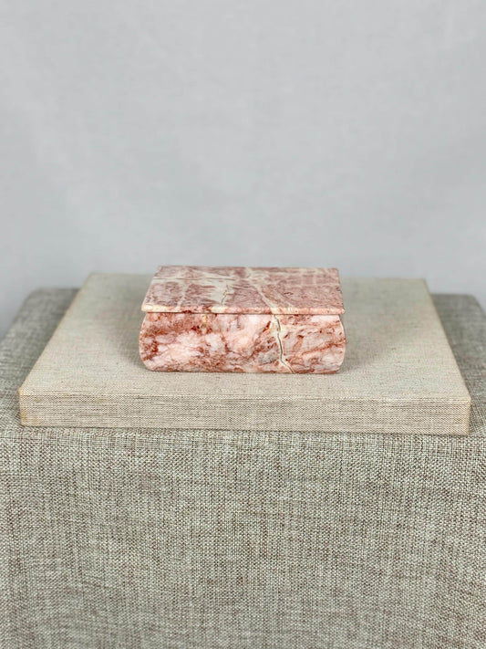 Pink Marble Trinket Box