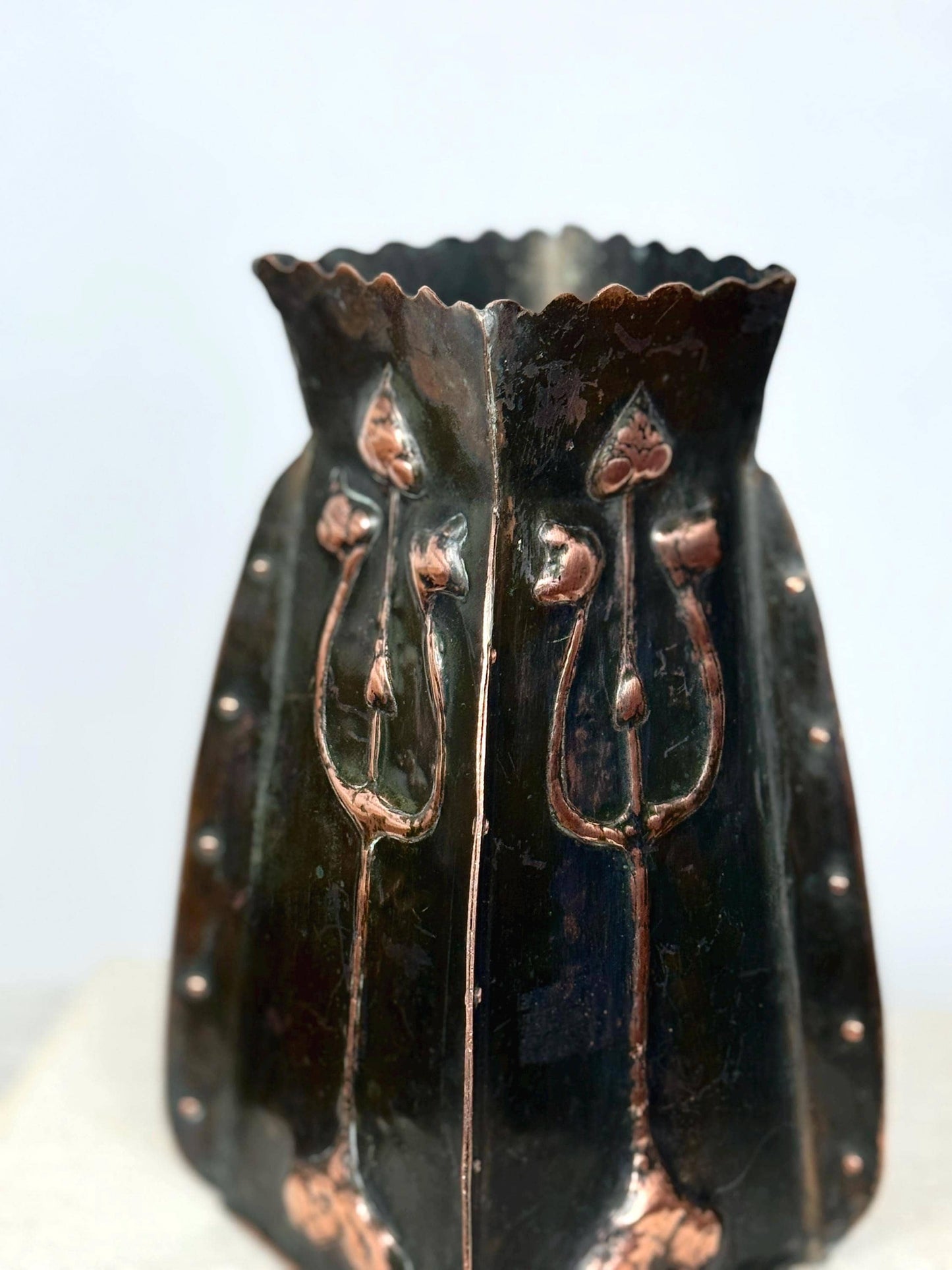 Arts & Crafts Copper Vase