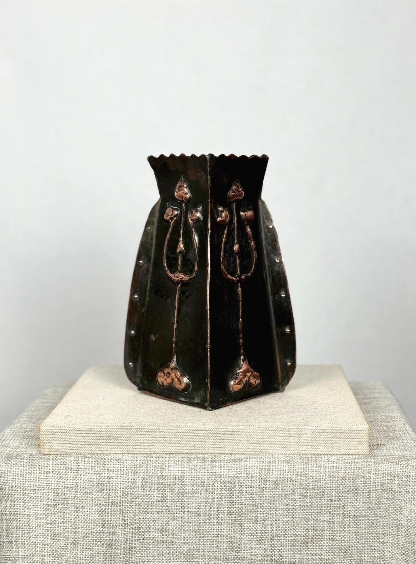 Arts & Crafts Copper Vase