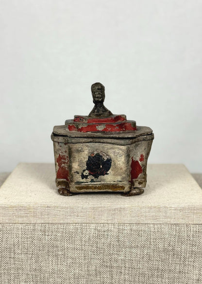 Antique Lead Tobacco Jar, 1700s
