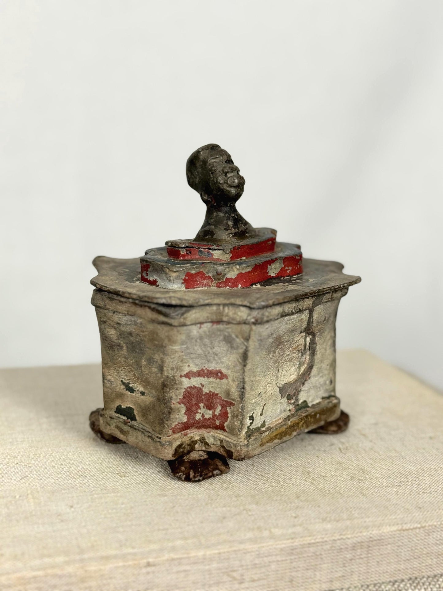 Antique Lead Tobacco Jar, 1700s
