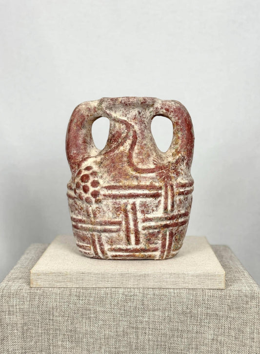 Mediterranean Terracotta Amphora Vase