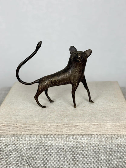 Benin Bronze Leopard Sculpture