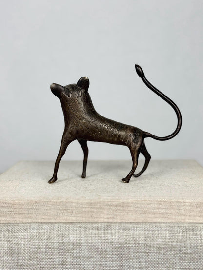 Benin Bronze Leopard Sculpture