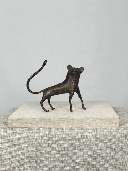 Benin Bronze Leopard Sculpture
