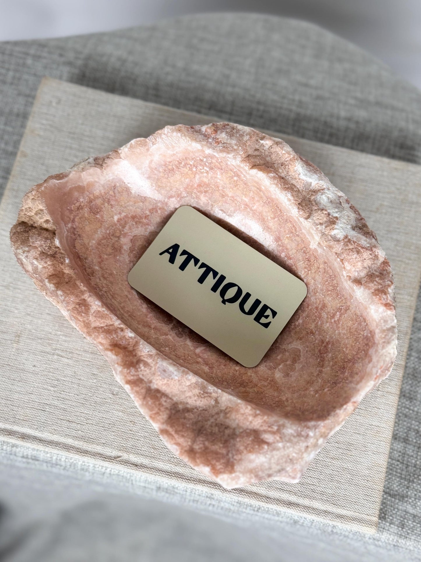 Pink Calcite Onyx Catchall Dish