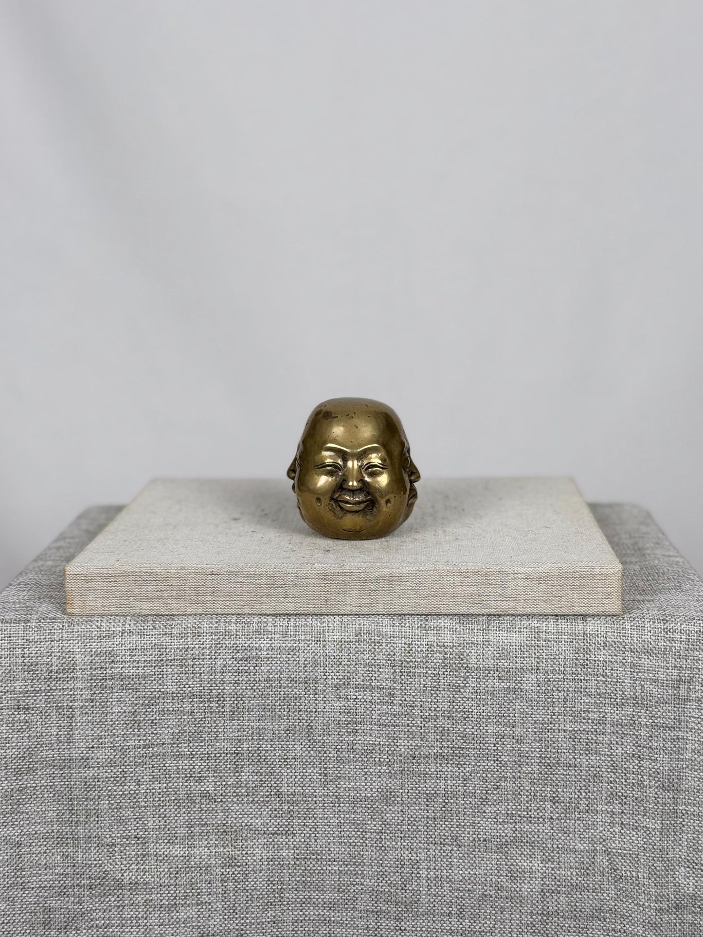 Brass Four Face Buddha Sculpture