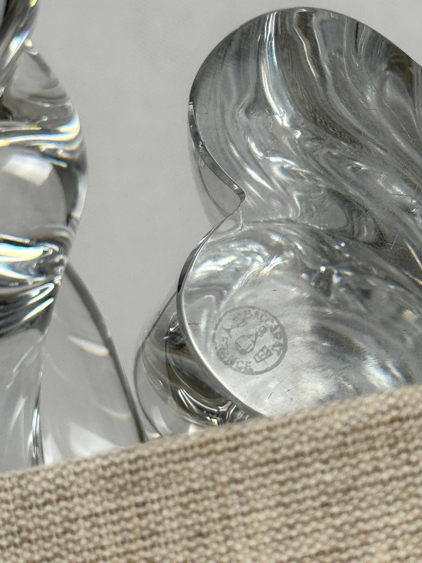 French Crystal Candlesticks Pair, Baccarat