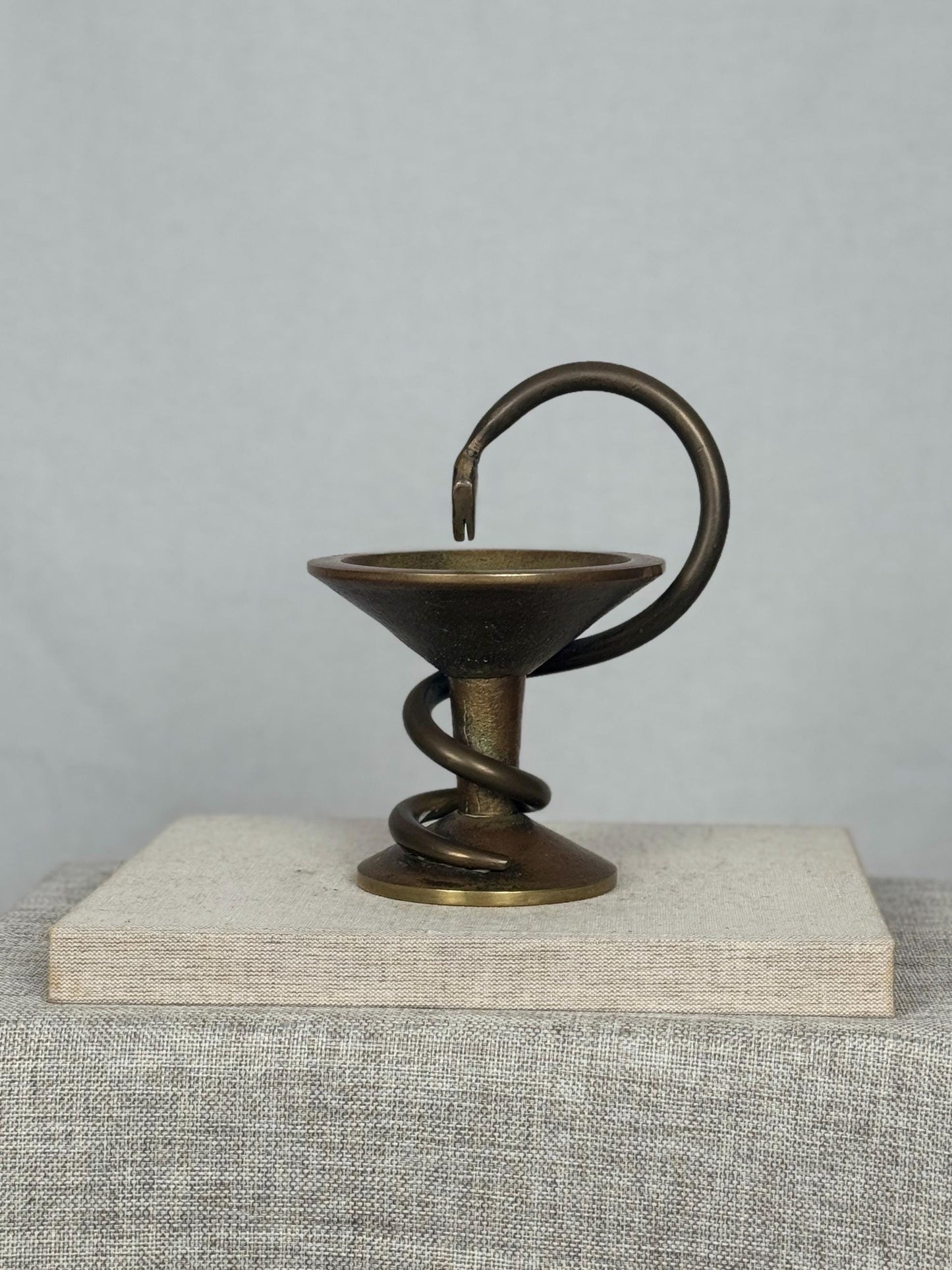 Bronze Caduceus of Hygieia Ashtray