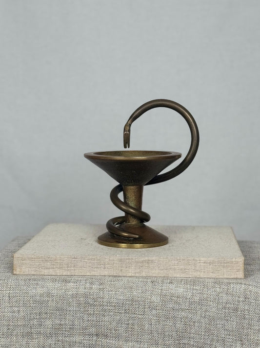 Bronze Caduceus of Hygieia Ashtray