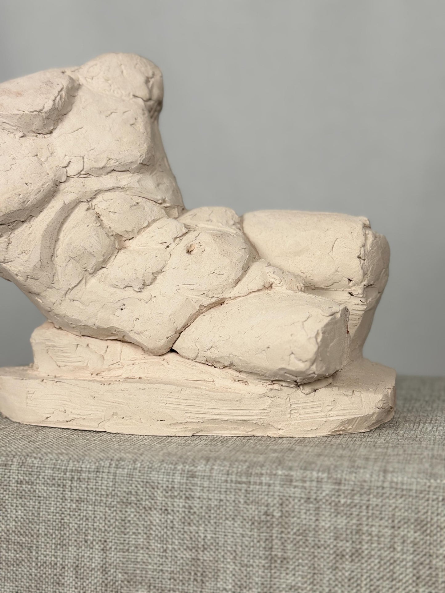 Male Torso Sculpture | Reginald MacDonald Artist Study | Minimalist Body Form | Modernist Figurative Art Object | Sculptural Decor