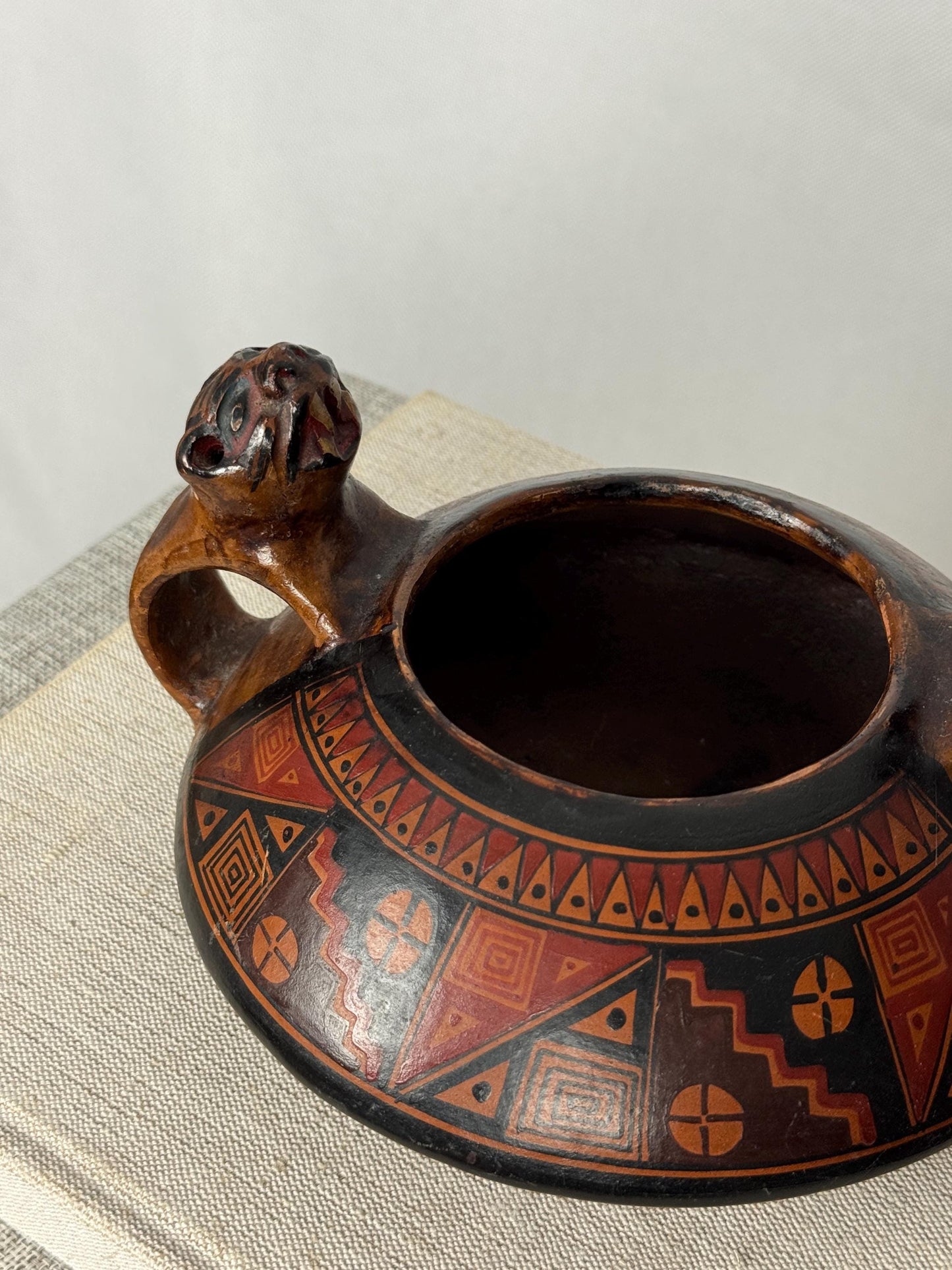 Primitive Folk Art Pot, Pre-Columbian Style