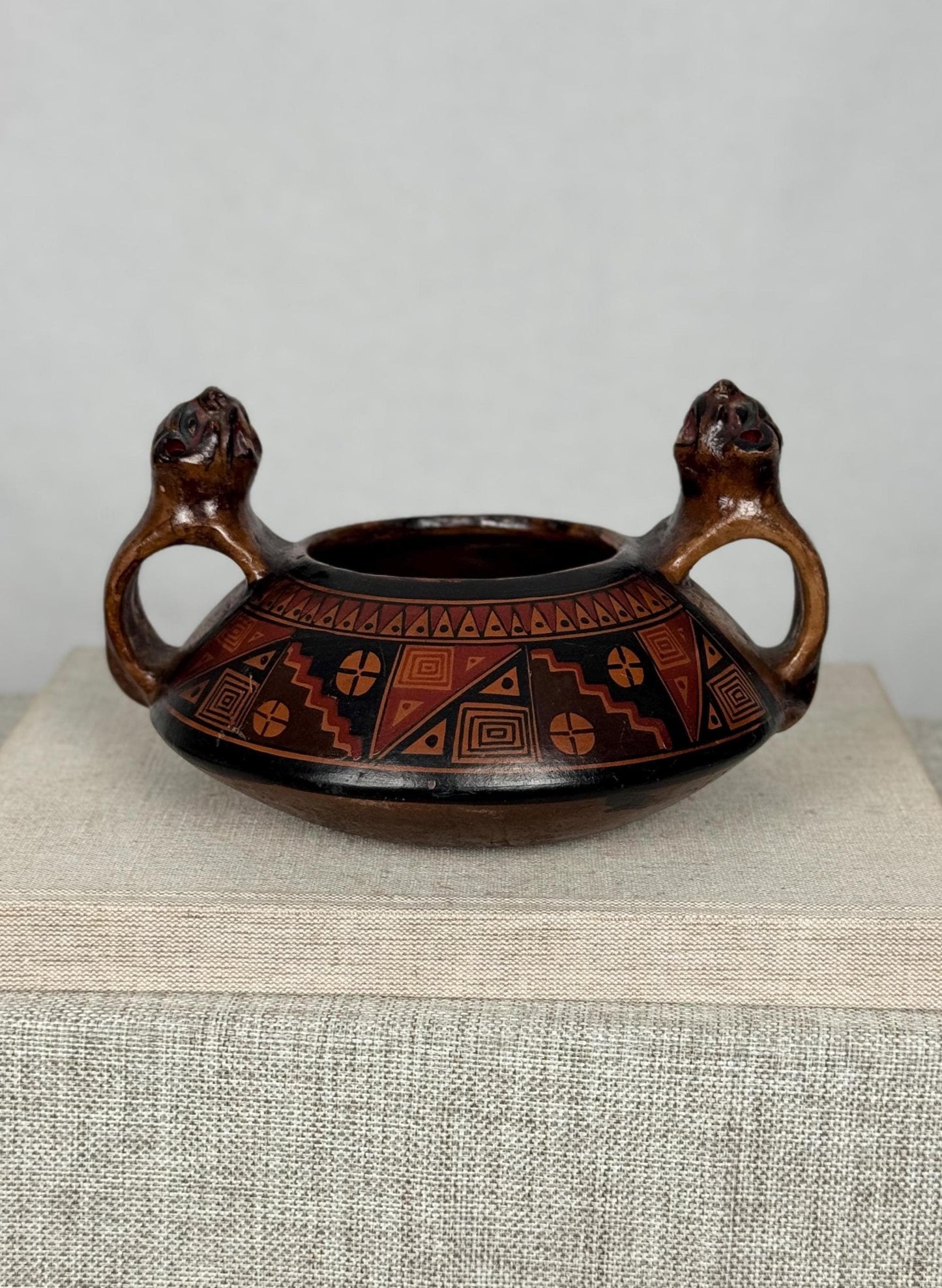 Primitive Folk Art Pot, Pre-Columbian Style