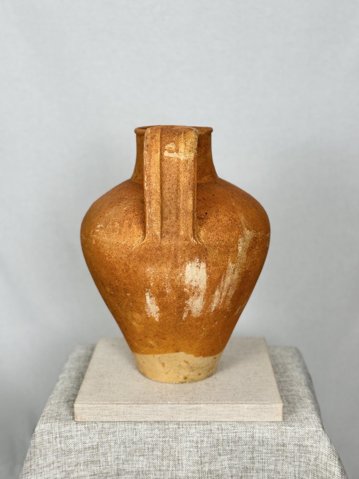 Rustic Terracotta Olive Oil Jug Pair