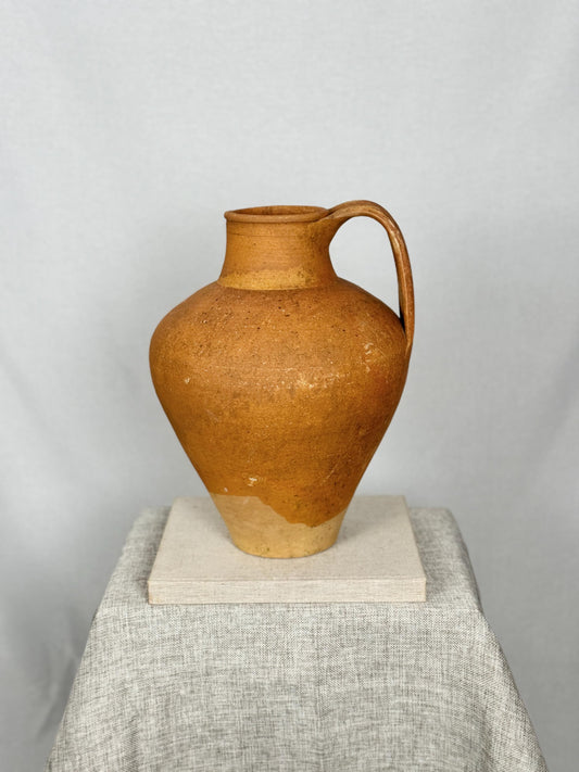 Rustic Terracotta Olive Oil Jug Pair