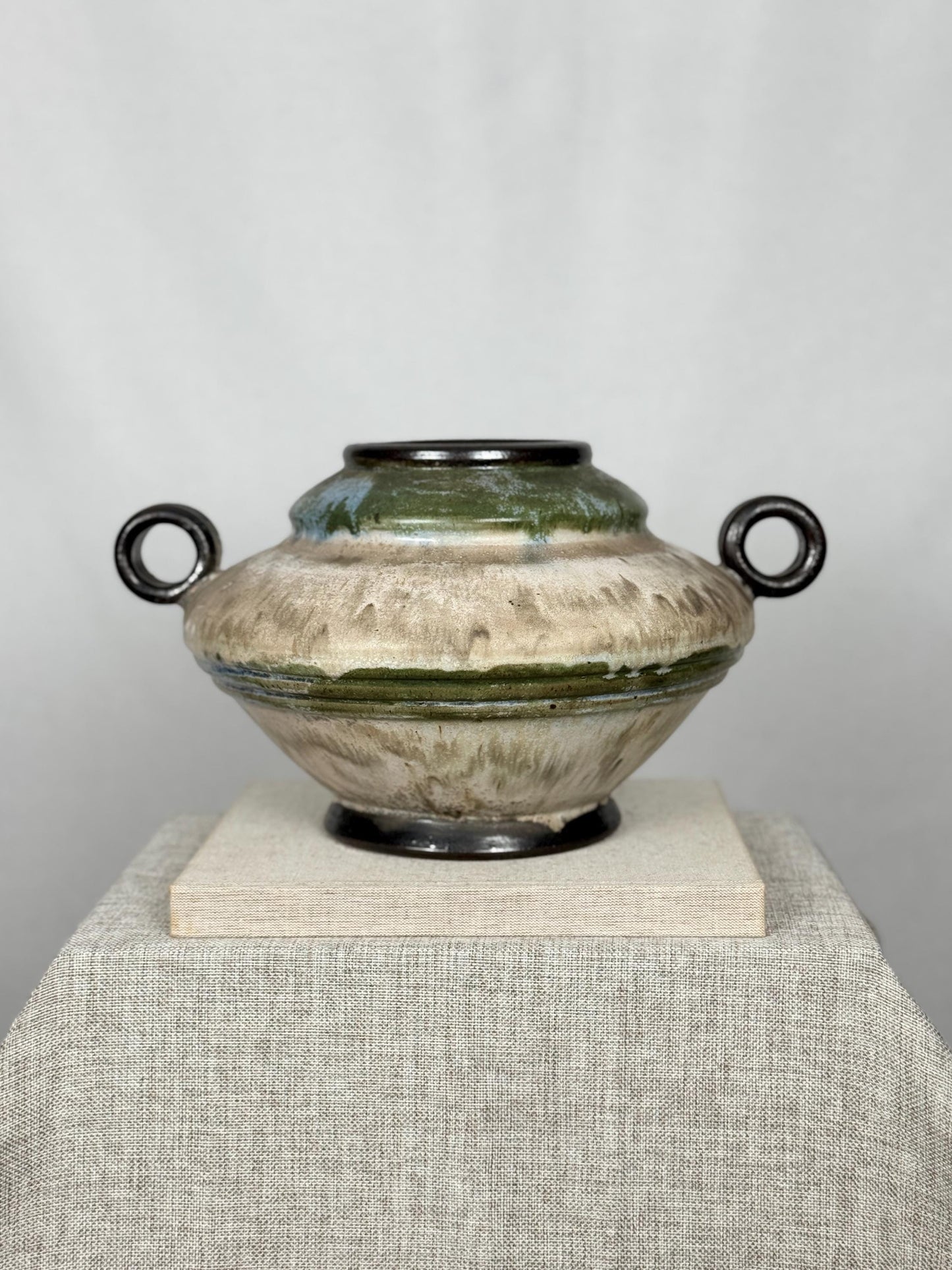 Artist Signed Amphora Vase, Emil Hostaels