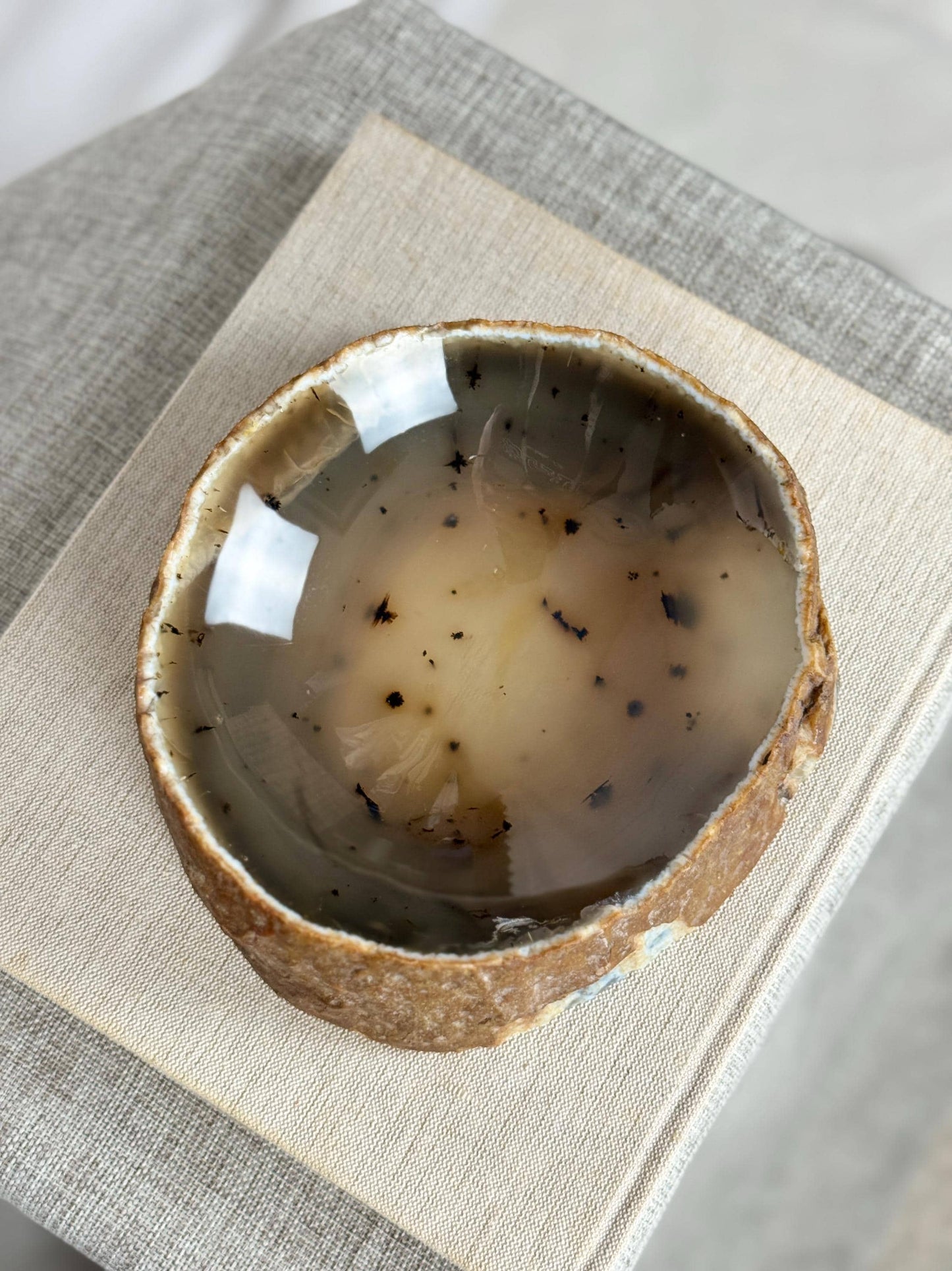 Large Dendritic Agate Bowl