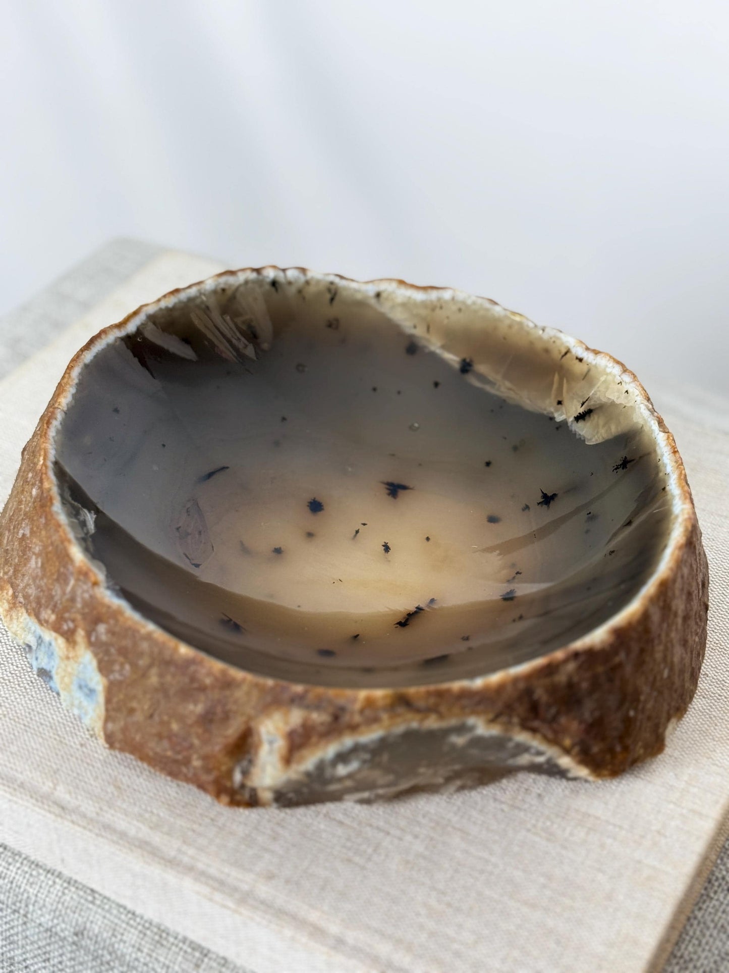 Large Dendritic Agate Bowl