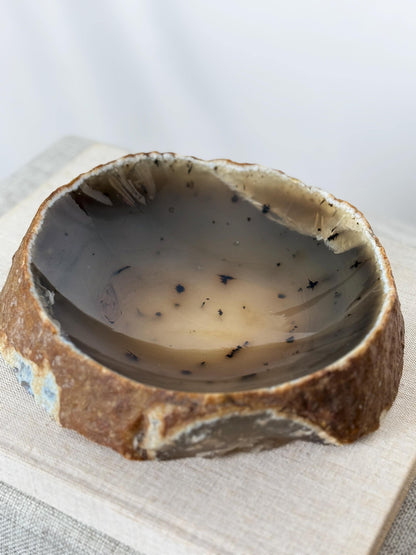 Dendritic Agate Stone Bowl