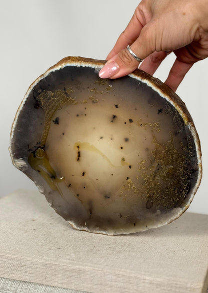 Dendritic Agate Stone Bowl