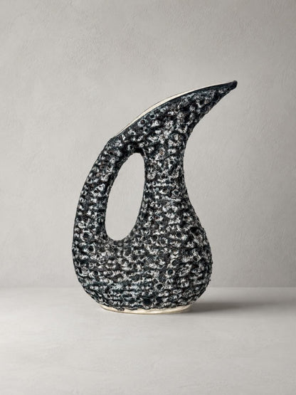 Fat Lava Pitcher Vase by Annette Roux, Vallauris