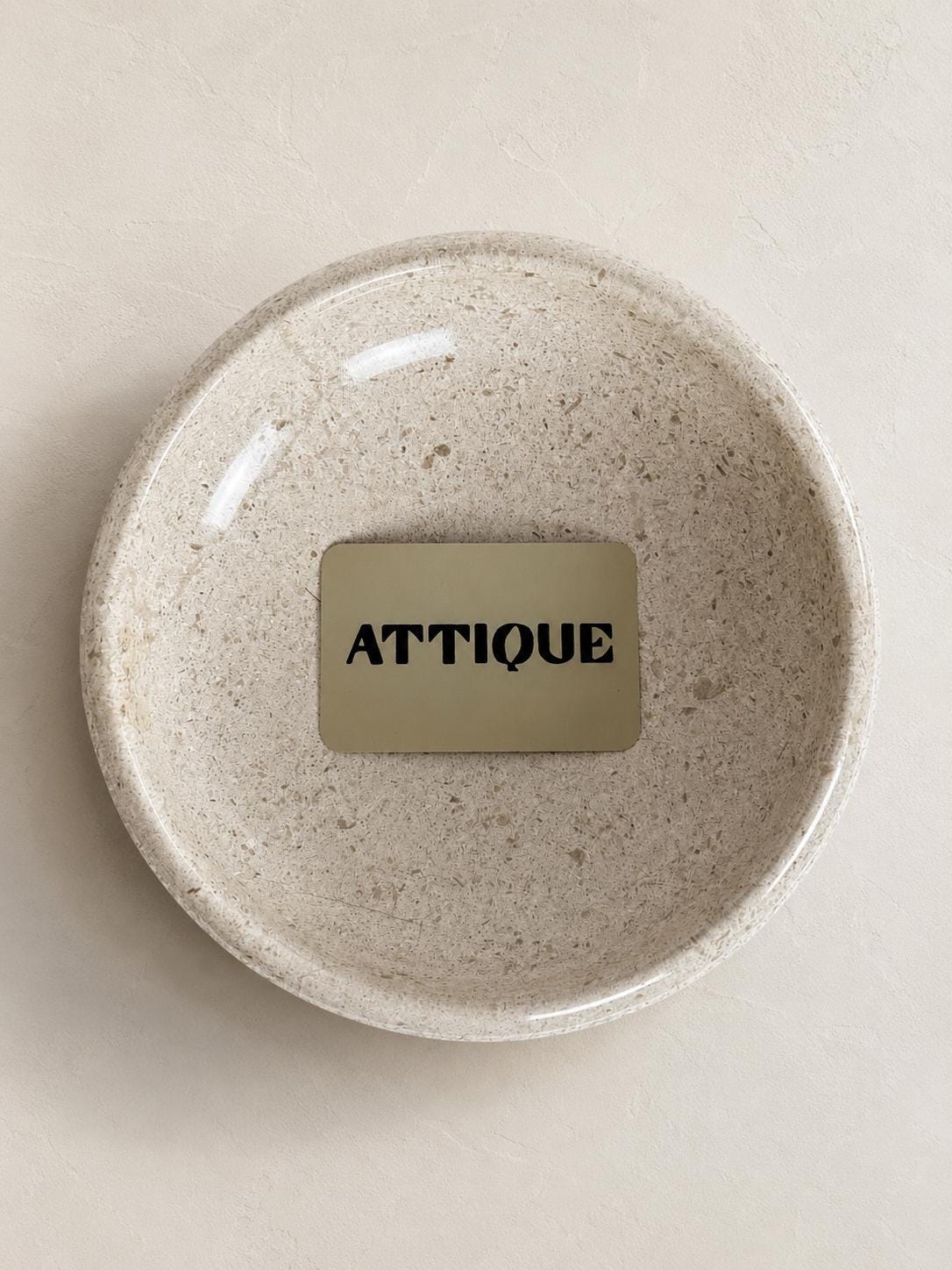 Limestone Pedestal Bowl | Stone Catchall Dish | Stone Vide Poche